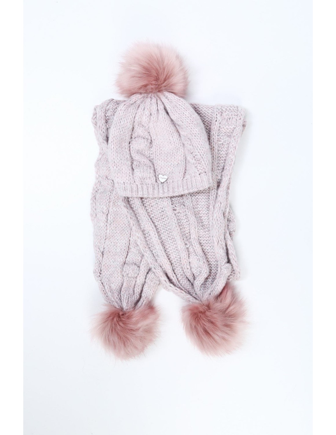 Winter powder set, hat and scarf C40 - Online store - Boutique